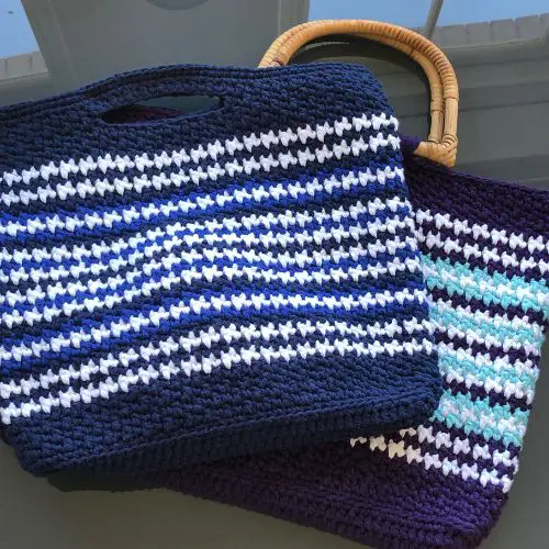 FREE Easy Messenger Tote Crochet Pattern – Houndstooth Messenger