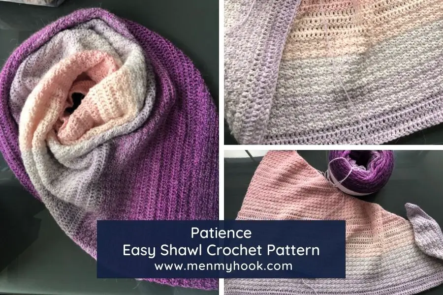 Beginner Crochet Shawl Pattern - Patience
