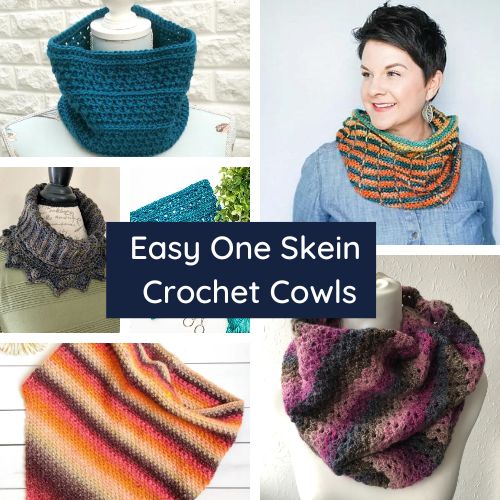 Easy One Skein Crochet Cowl Projects