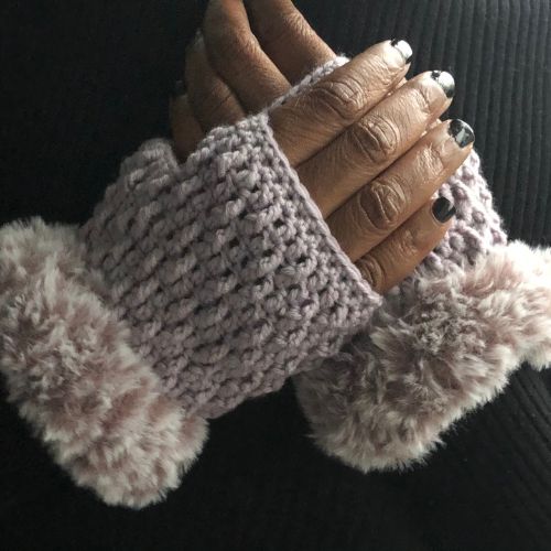 Marian Bay Mitts Easy Fingerless Gloves Crochet pattern