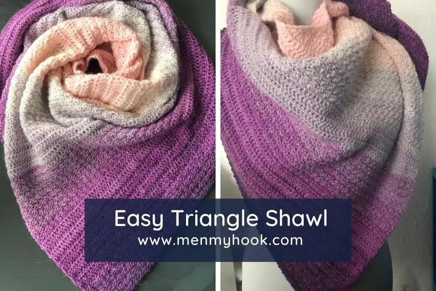 Patience Triangle Shawl Crochet Pattern