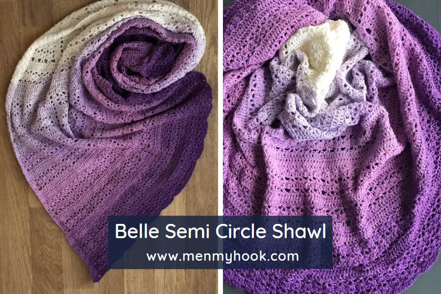 Cluster Half Circle Shawl Belle