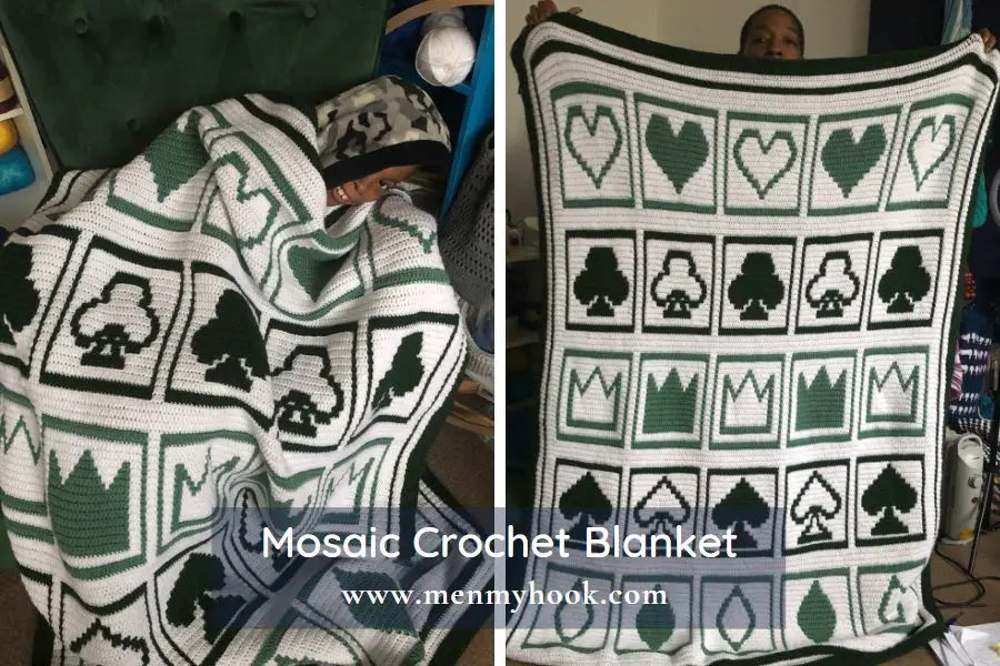House of Cards Blanket Mosaic Crochet Pattern