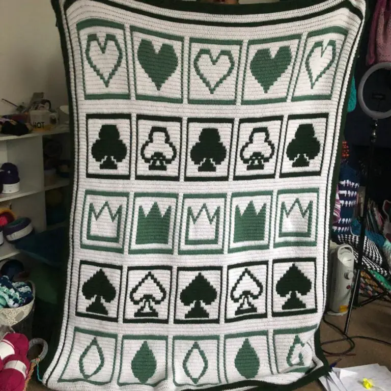 Free Mosaic Crochet Blanket Pattern – House of Cards Blanket