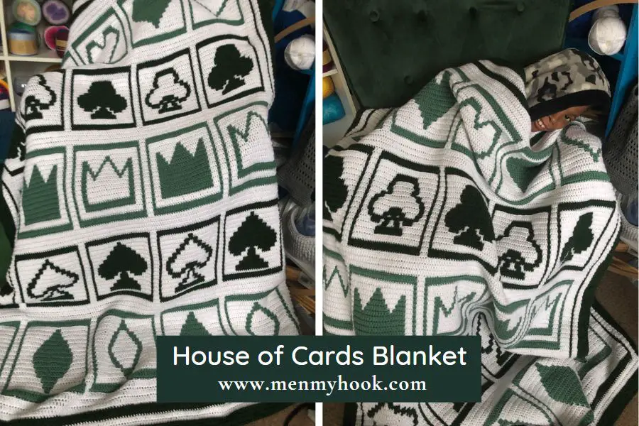 Overlay Mosaic Crochet Blanket House of Cards Blanket