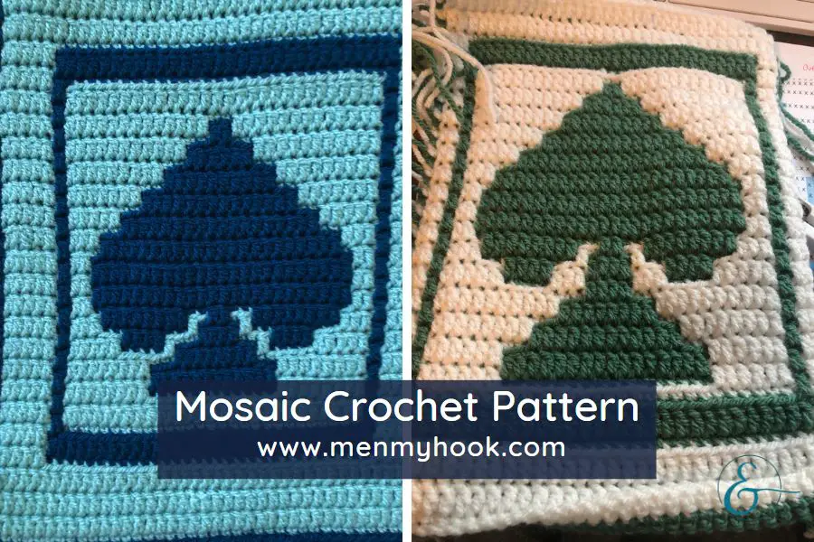 Overlay Mosaic Crochet Pattern Hooking Spades