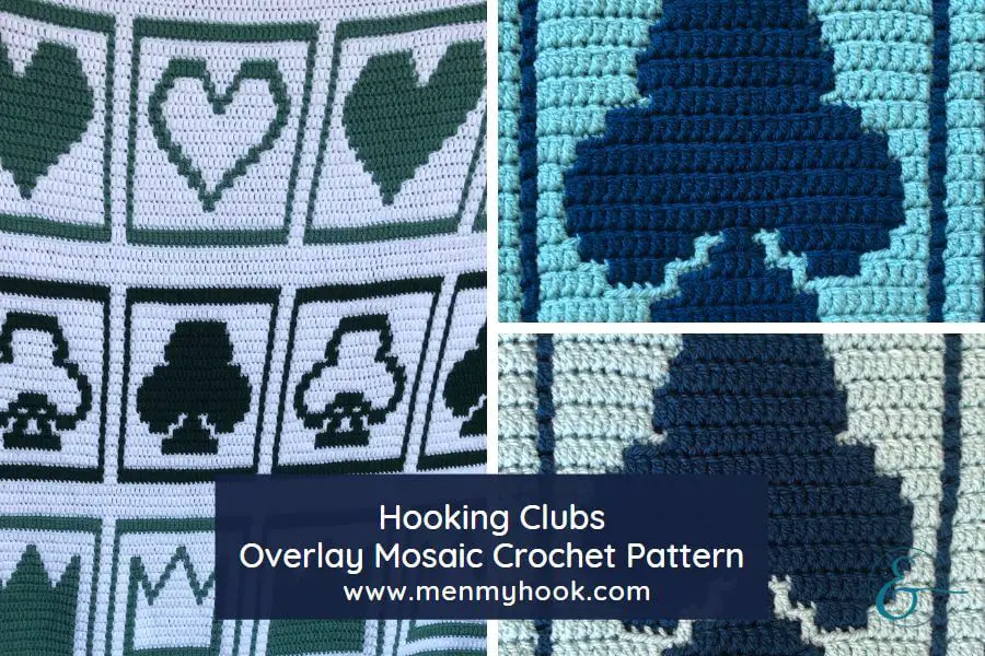 Hooking Clubs Mosaic Crochet Blanket Square Pattern