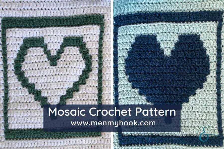 Overlay Mosaic Crochet Heart Patterns Hooking Hearts