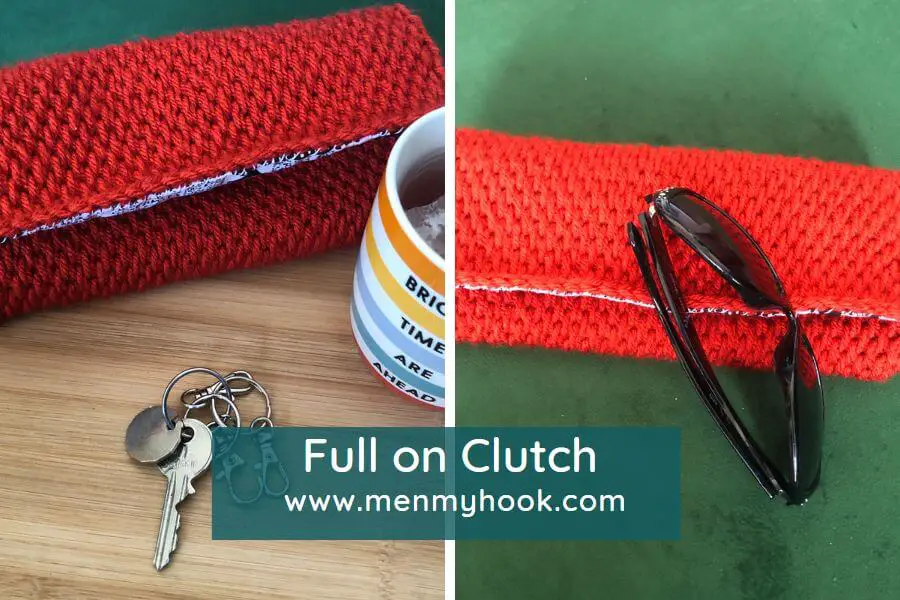 Tunisian Crochet Full Stitch Purse Pattern Full on Clutch