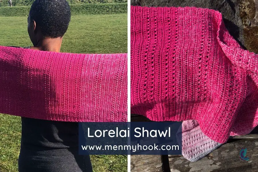 Lorelai Crossed Double Crochet Shawl Pattern