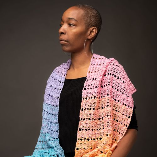 Crochet Rectangular Shawl Pattern Frankie