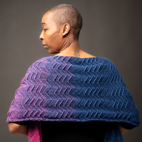Easy Chic Raised Chevron Crochet Pattern – Annie Wrap