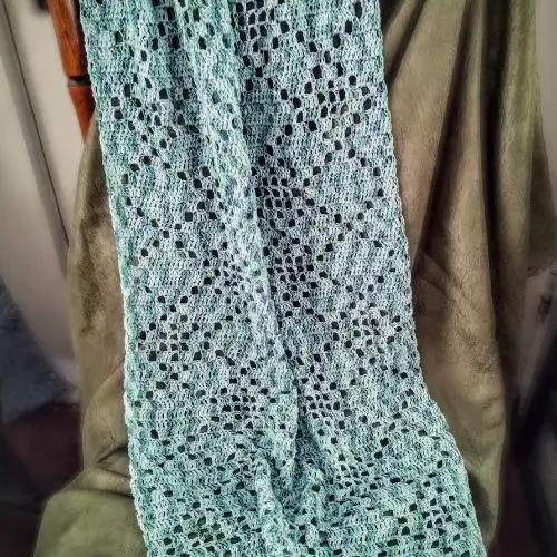 Lyn Vivian Filet Crochet Wrap