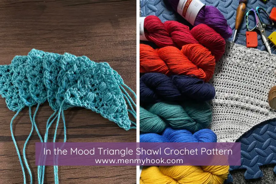 FREE Triangle Mood Shawl Crochet Pattern