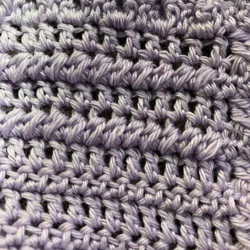 merino silk blend stitch close up