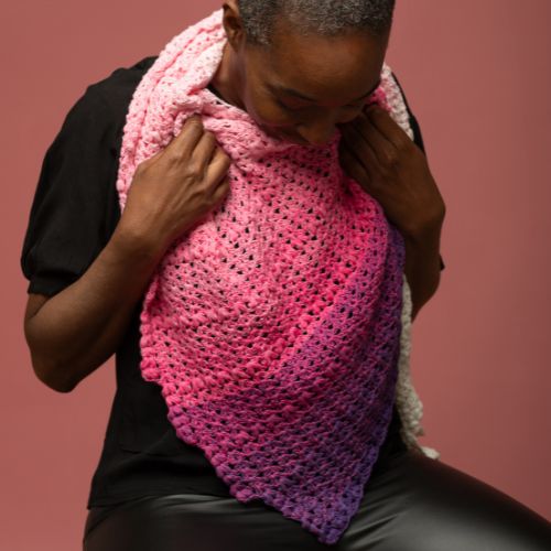 Ana Beginner Kite Shaped Shawl